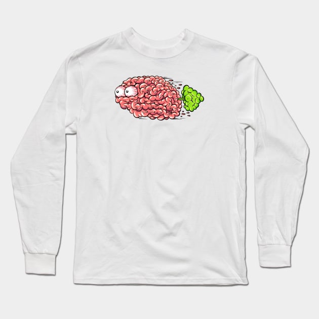 Brain Fart Long Sleeve T-Shirt by Joe Tamponi